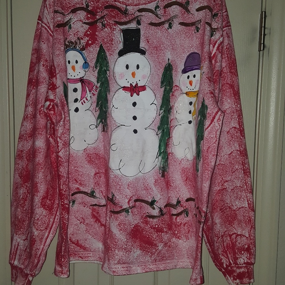 *SUPER CUTE* Snowman winter long sleeve t-shirt.